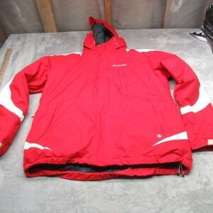 Columbia Jacket Men XL Red Whirlibird OmniHeat Waterproof Removable Liner 3in1